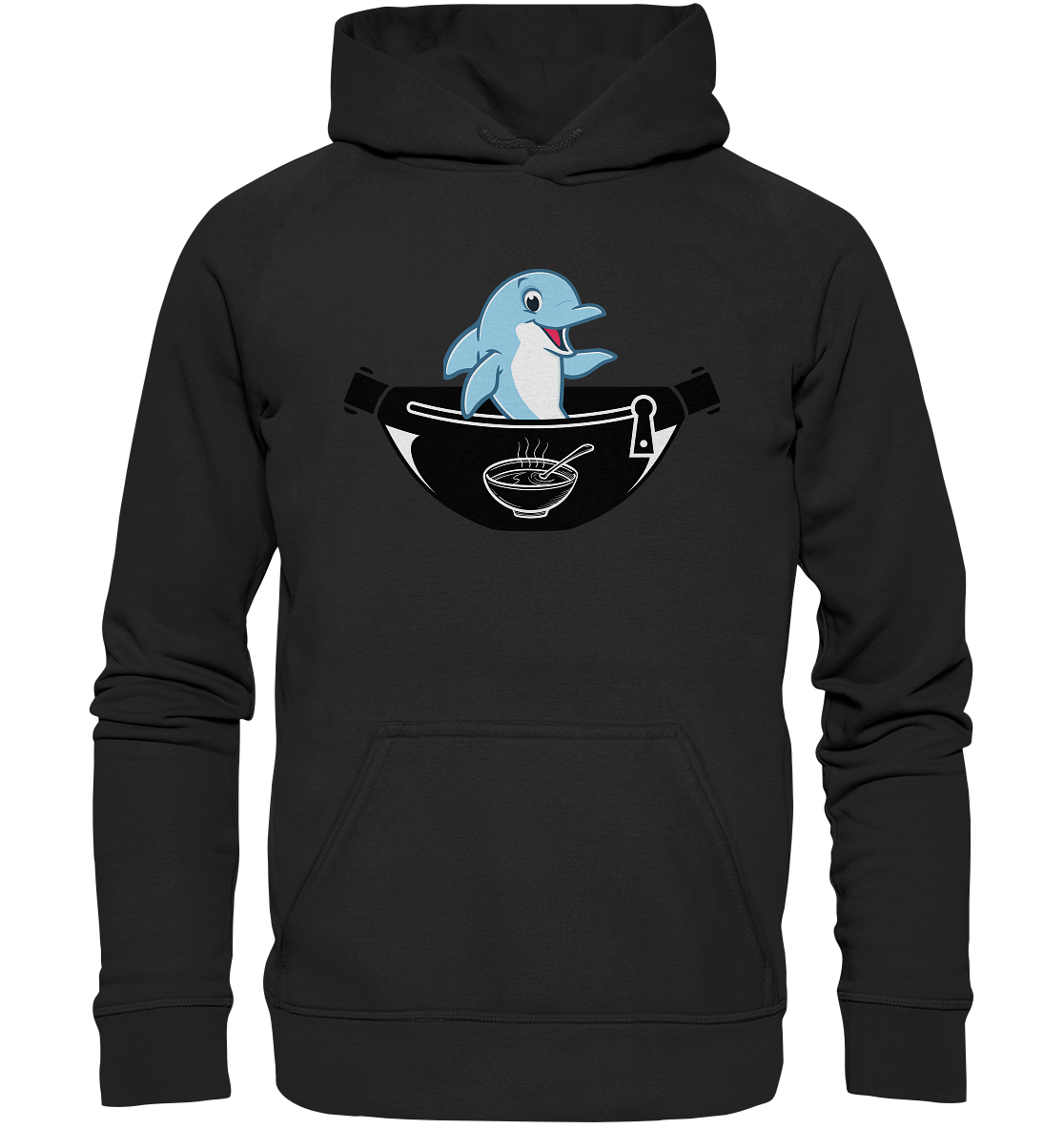 Delfin, Bauchtasche & Suppe - Basic Unisex Hoodie
