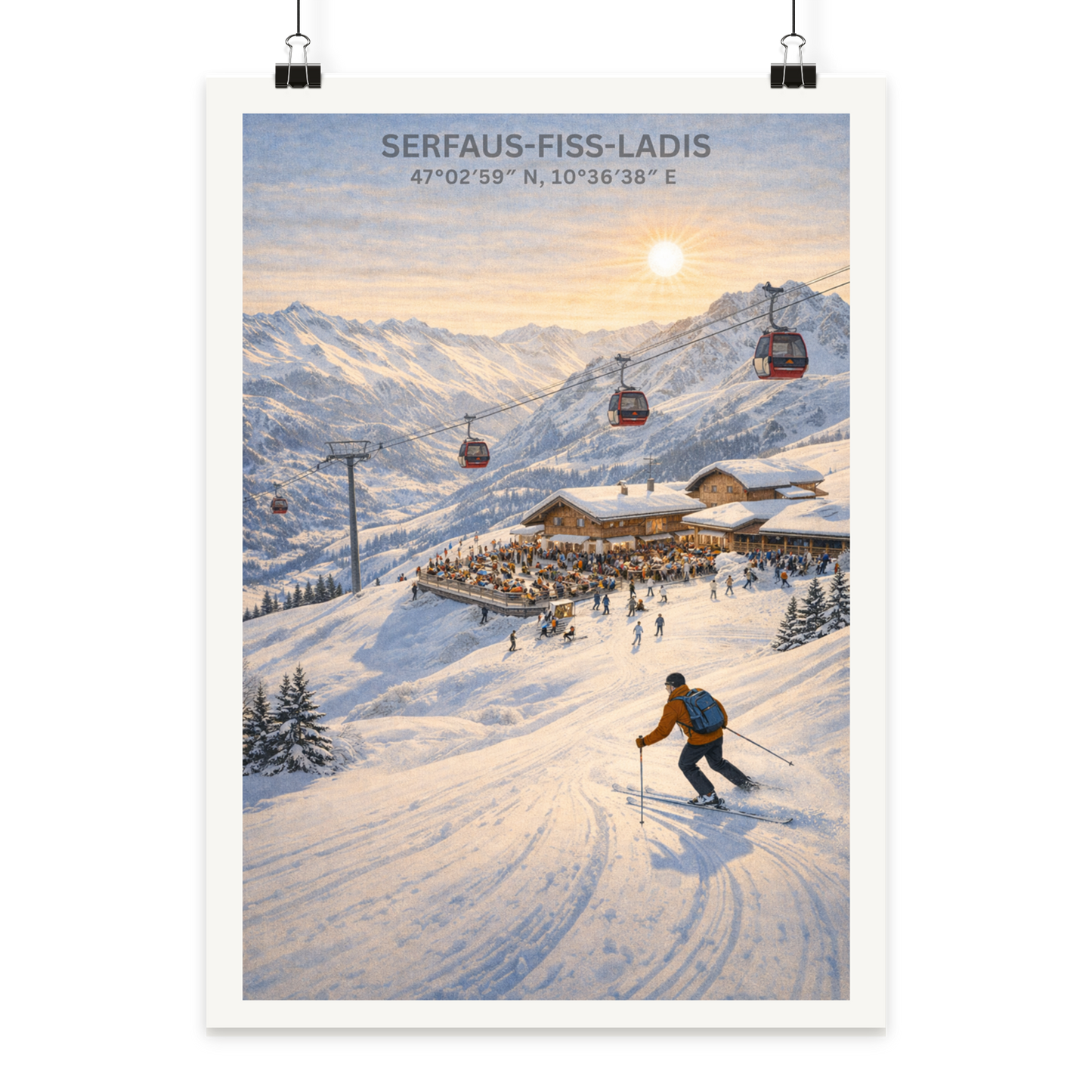 Serfaus-Fiss-Ladis - Poster Din A1 (hoch)