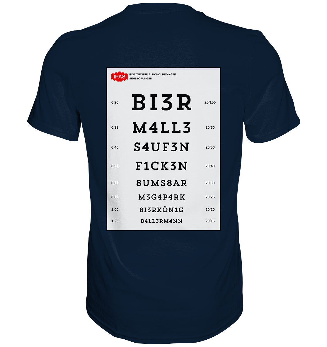 Sehtafel Malle - Premium Shirt