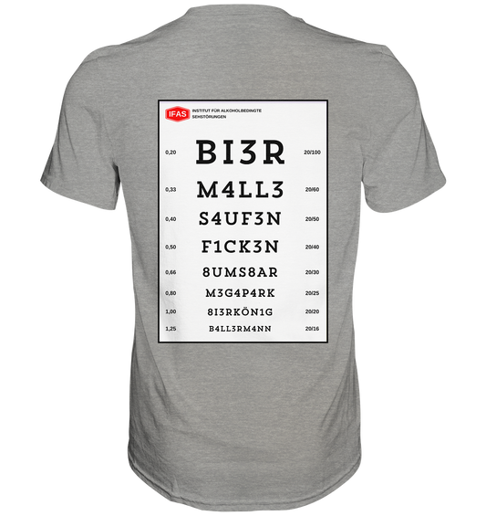 Sehtafel Malle - Premium Shirt