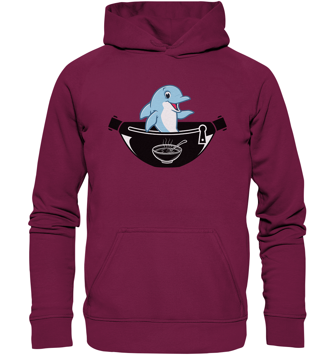 Delfin, Bauchtasche & Suppe - Basic Unisex Hoodie
