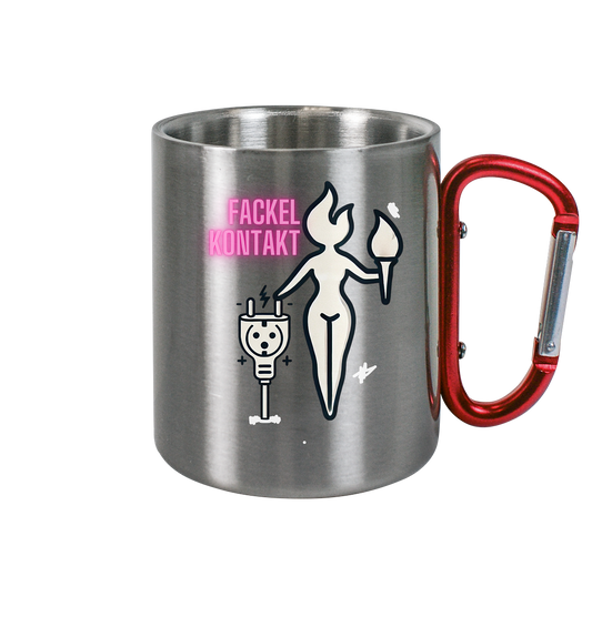 Fackelkontakt - Edelstahl Tasse