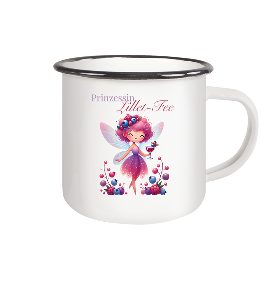 Prinzessin Lillet-Fee - Emaille Tasse (Black)