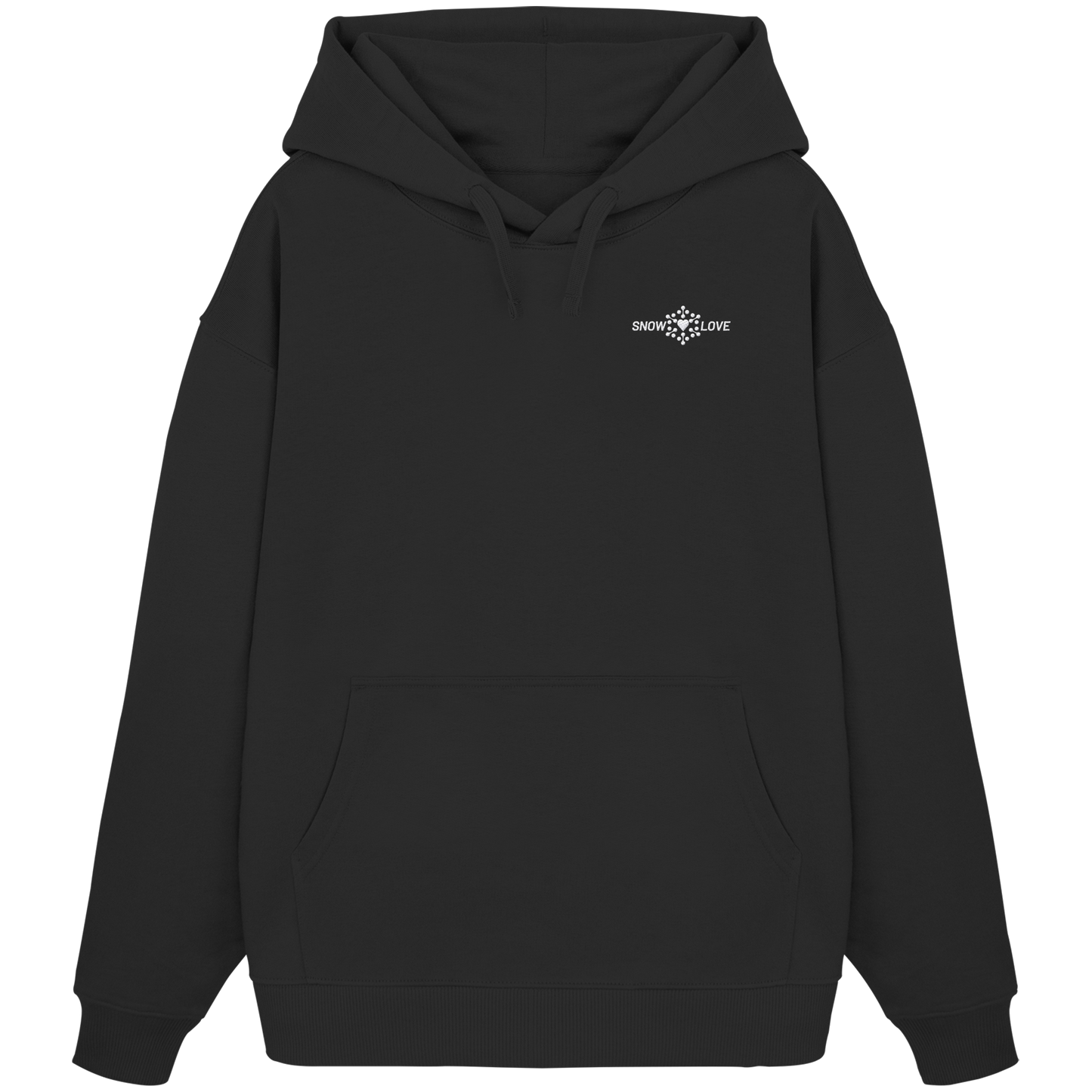 Snowlove - bestickt - Organic Oversize Hoodie (Stick)