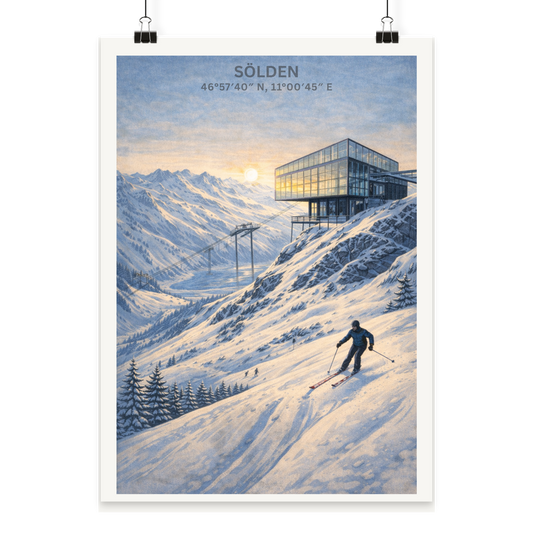 Sölden - Poster Din A3 (hoch)