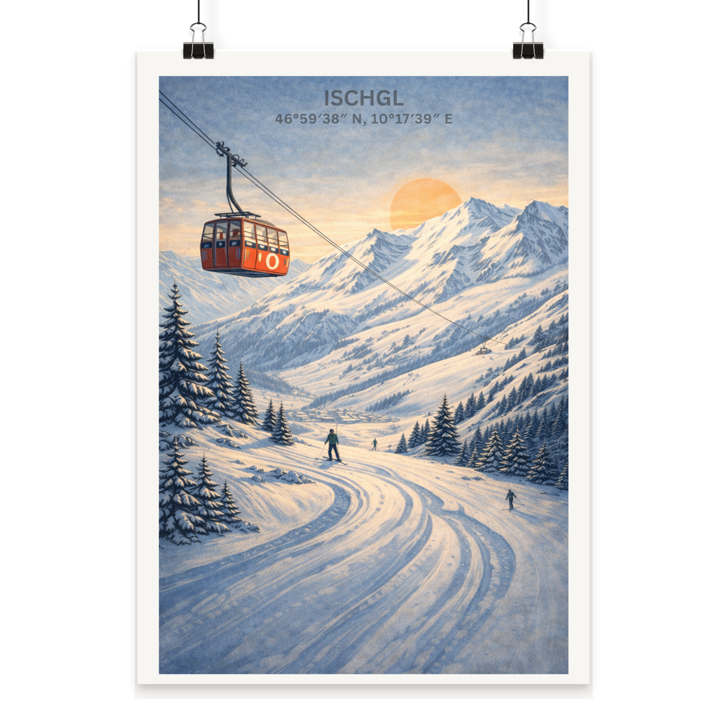 Ischgl - Poster Din A3 (hoch)