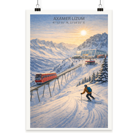 Axamer Lizum - Poster Din A4 (hoch)