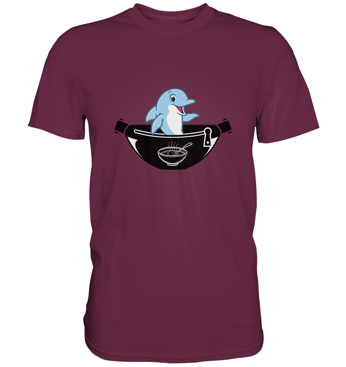 Delfin, Bauchtasche & Suppe - Premium Shirt