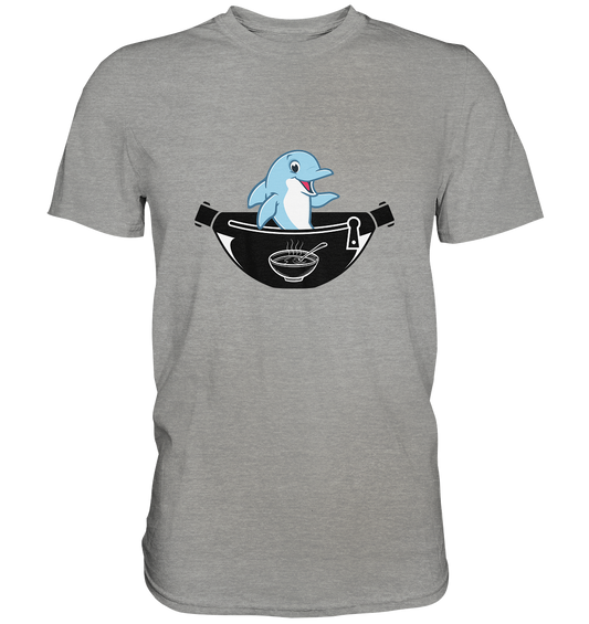 Delfin, Bauchtasche & Suppe - Premium Shirt
