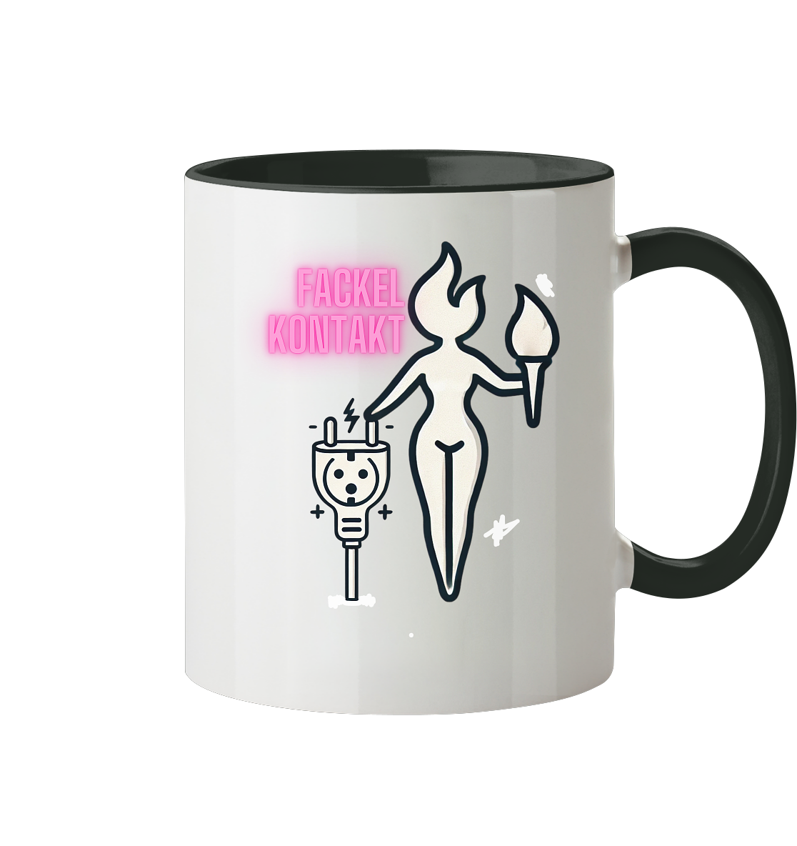 Fackelkontakt - Tasse zweifarbig
